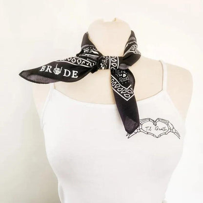 bride skeleton bandana - basil boutique