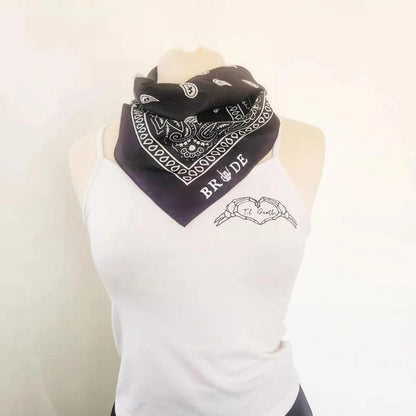 bride skeleton bandana - basil boutique