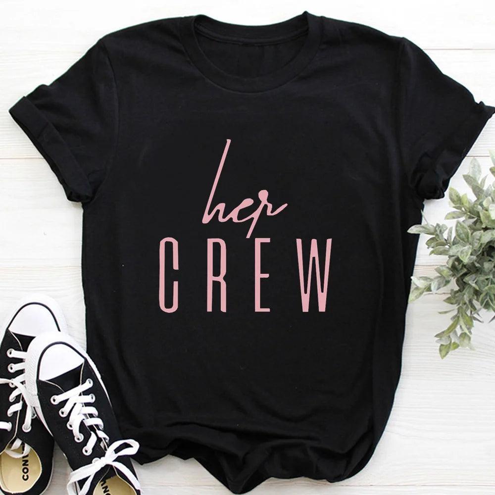 bride-to-be + her crew t-shirts - basil boutique