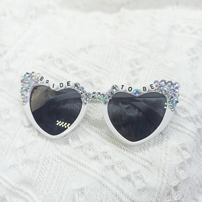 bride-to-be rhinestone sunglasses - basil boutique