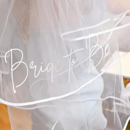 bride-to-be veil - basil boutique