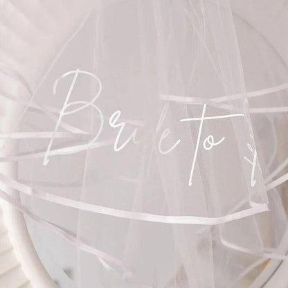 bride-to-be veil - basil boutique