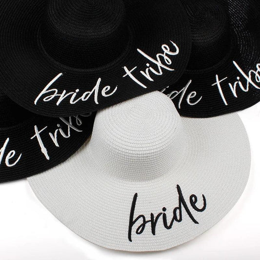 bride tribe floppy hats - basil boutique