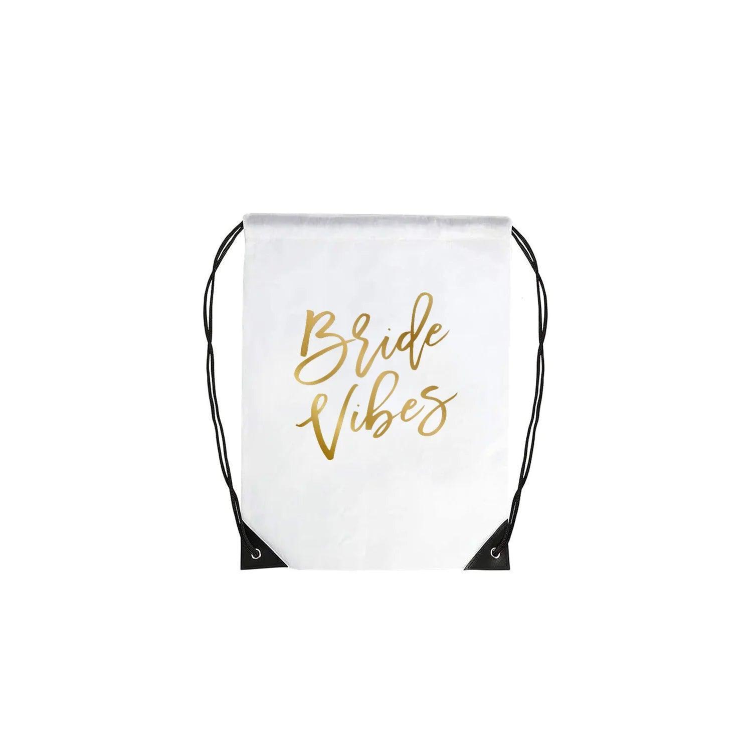 bride vibe drawstring bags - basil boutique