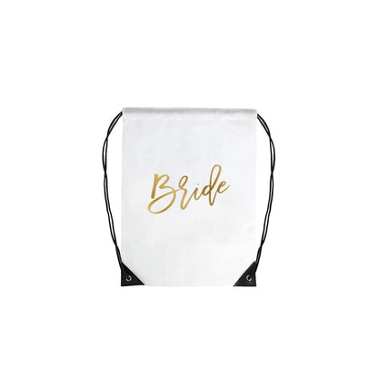 bride vibe drawstring bags - basil boutique