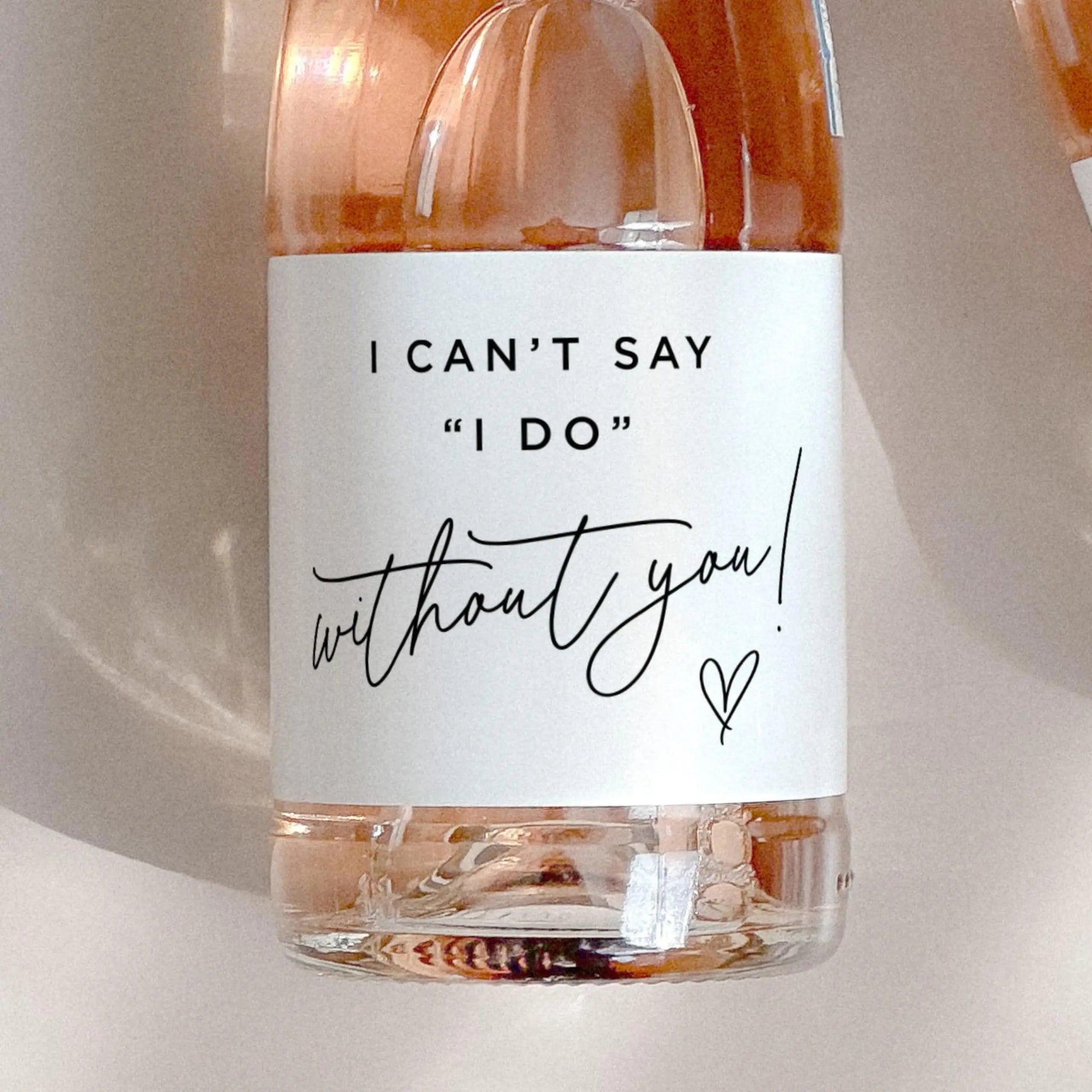 bridesmaid proposal champagne labels - basil boutique