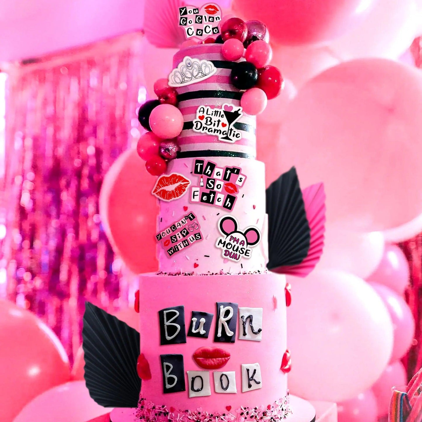 burn book cake decorations - basil boutique