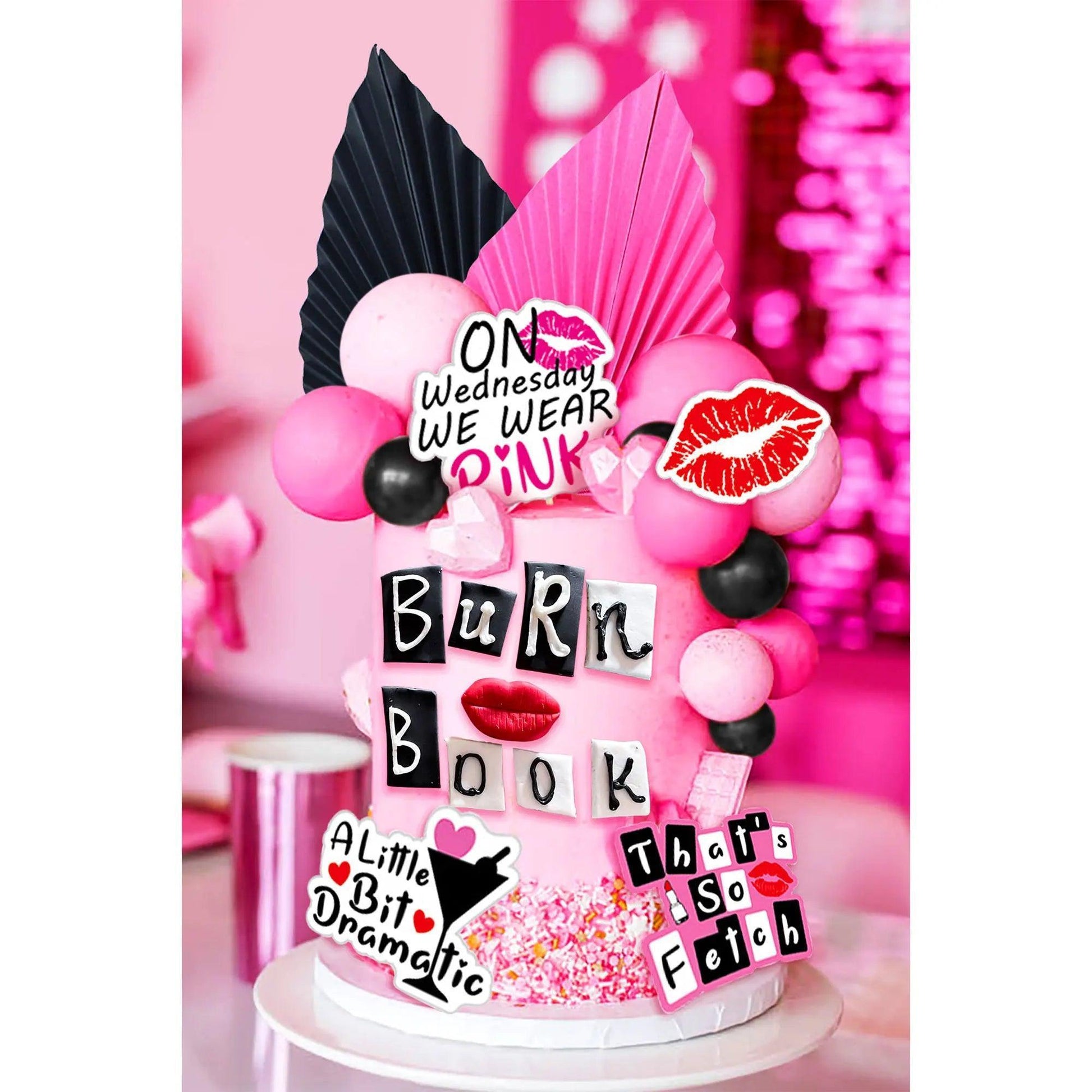 burn book cake decorations - basil boutique