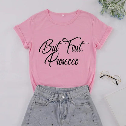 but first prosecco t-shirt - basil boutique