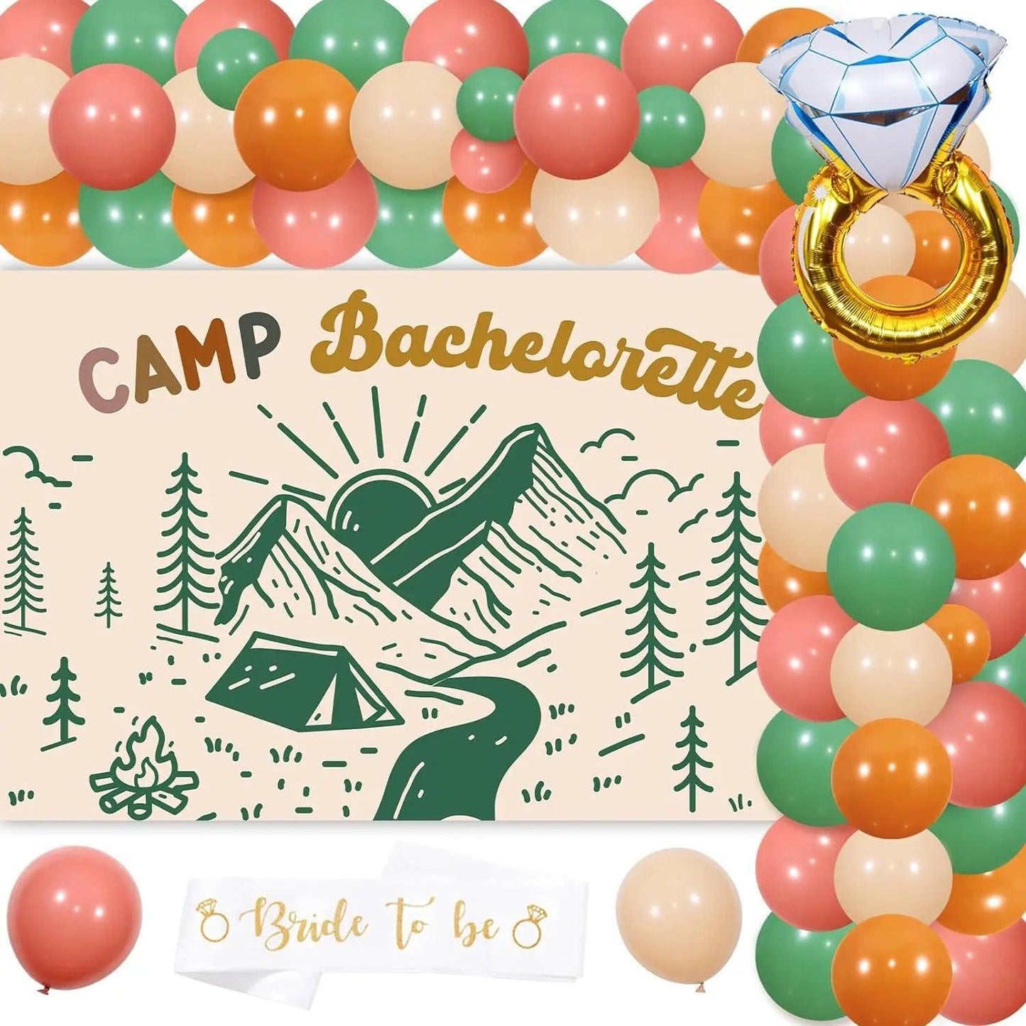 camp bachelorette decoration set - basil boutique