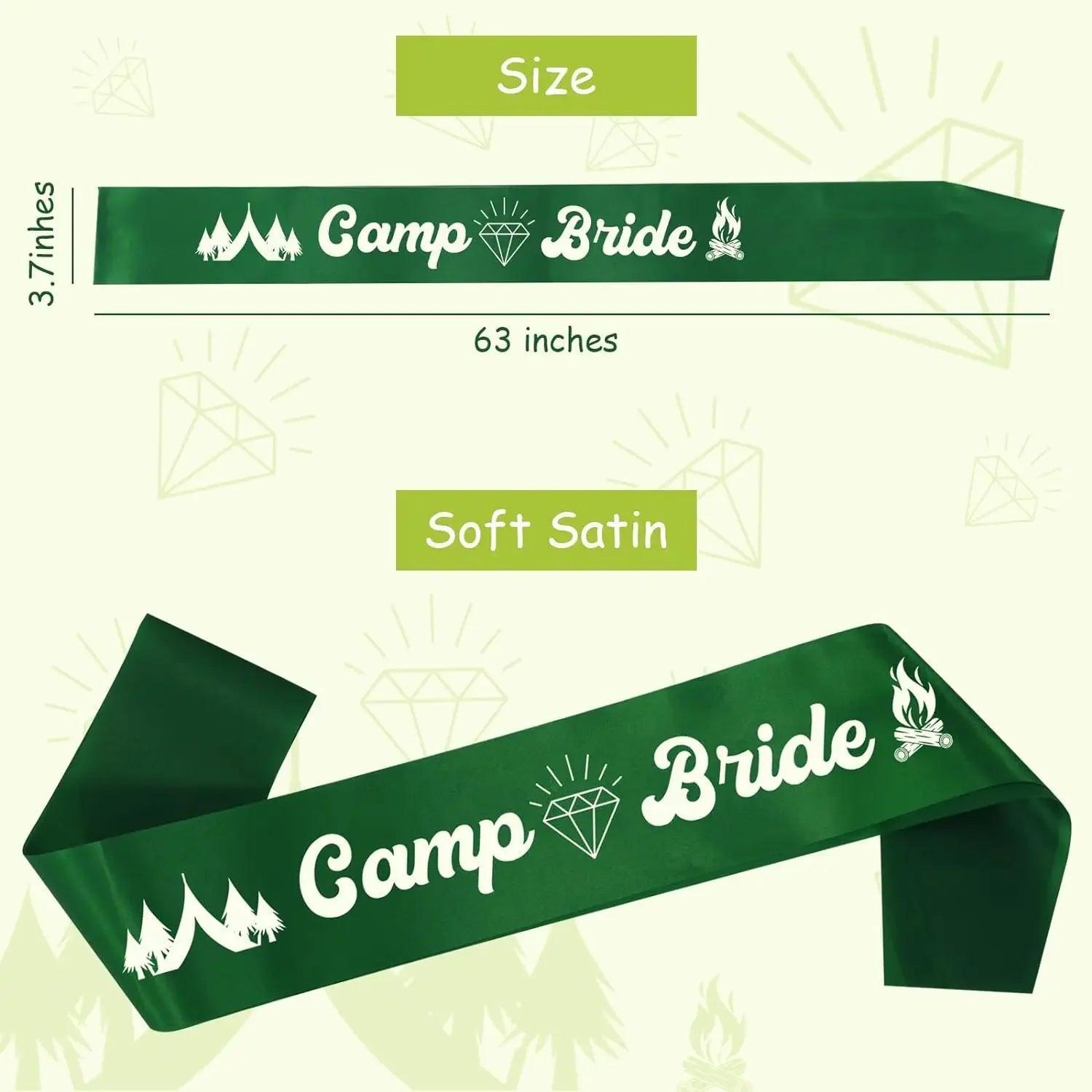 camp bachelorette sashes - basil boutique