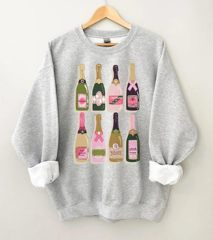 champagne crew sweatshirt - basil boutique