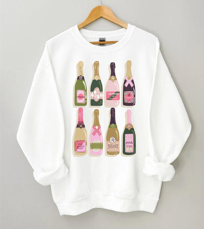 champagne crew sweatshirt - basil boutique