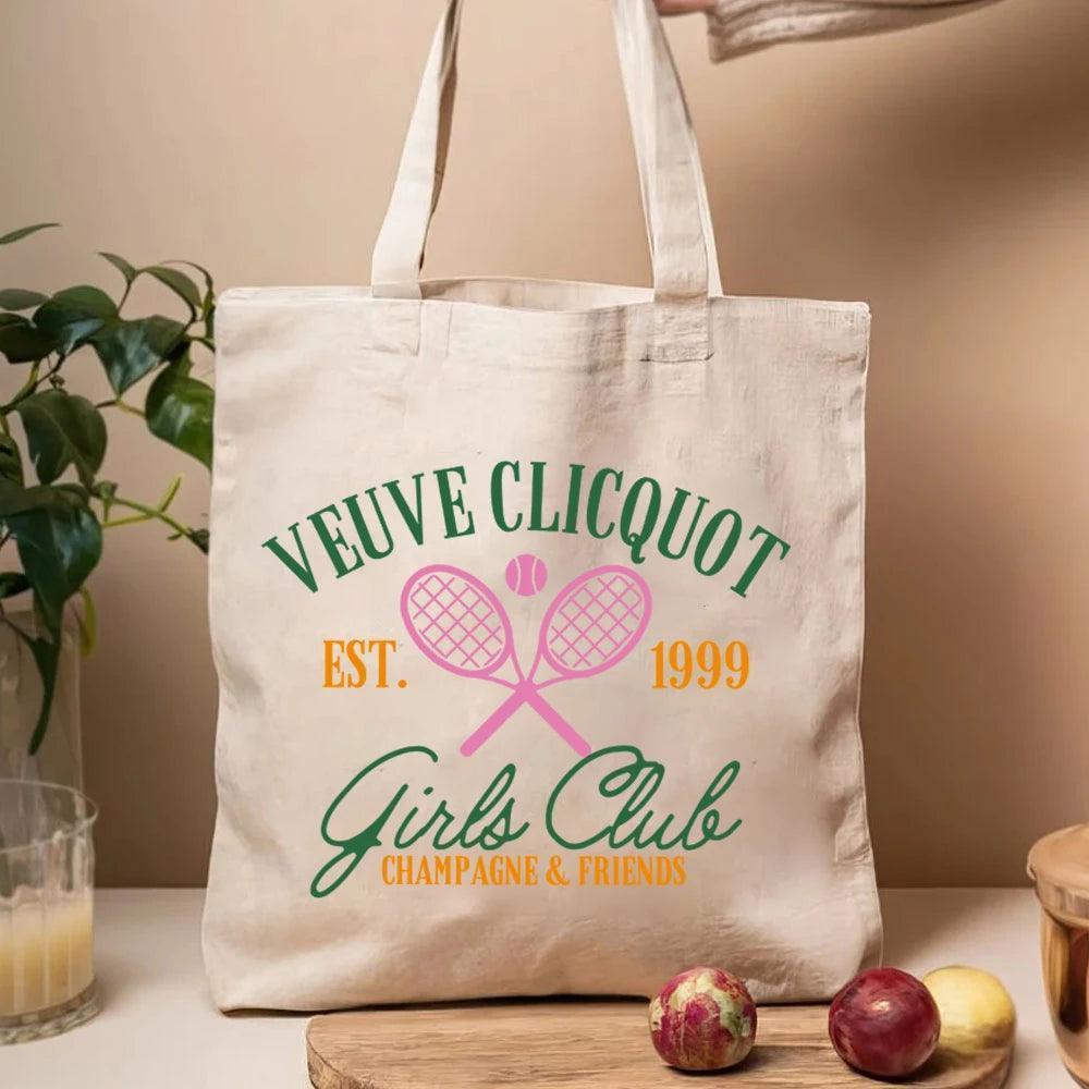 champagne girls club tote bag - basil boutique