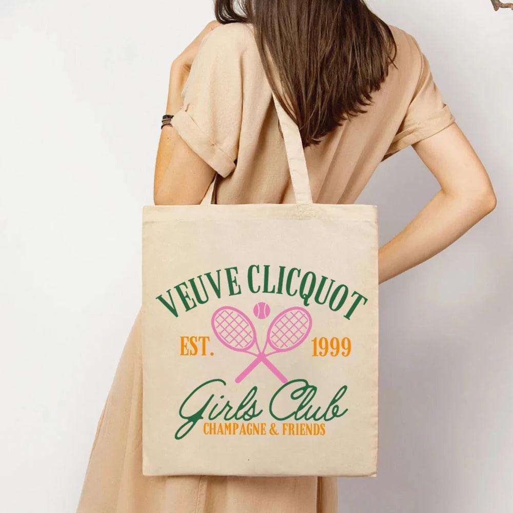 champagne girls club tote bag - basil boutique