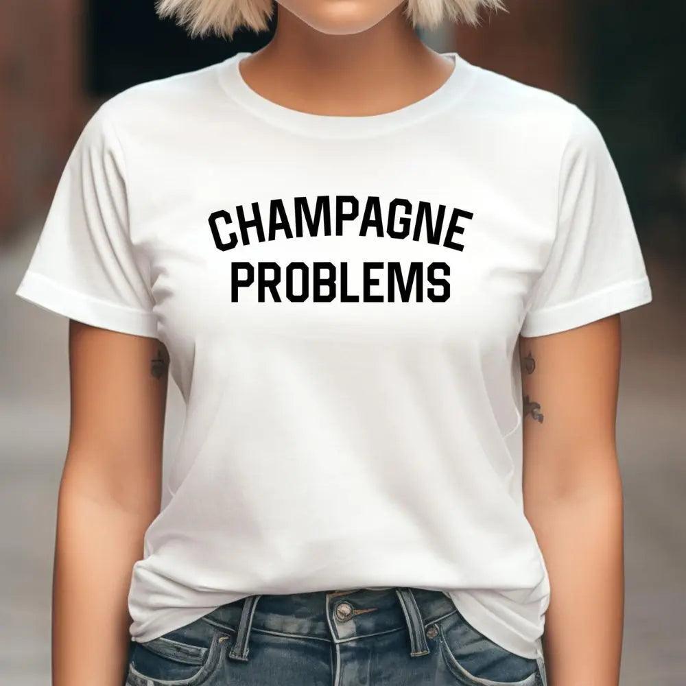 champagne problems t-shirt - basil boutique