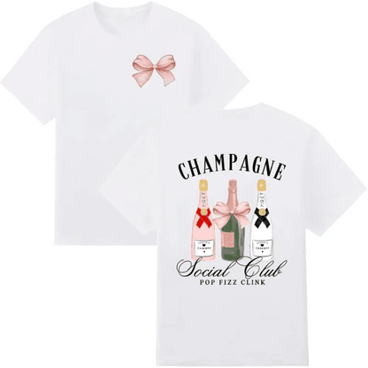 champagne social club t-shirt - basil boutique