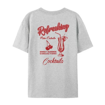 cherry cocktail t-shirt - basil boutique