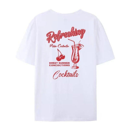 cherry cocktail t-shirt - basil boutique