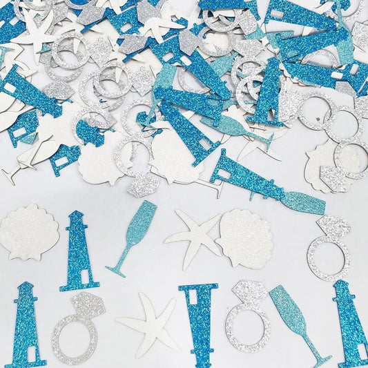 coastal themed confetti - basil boutique