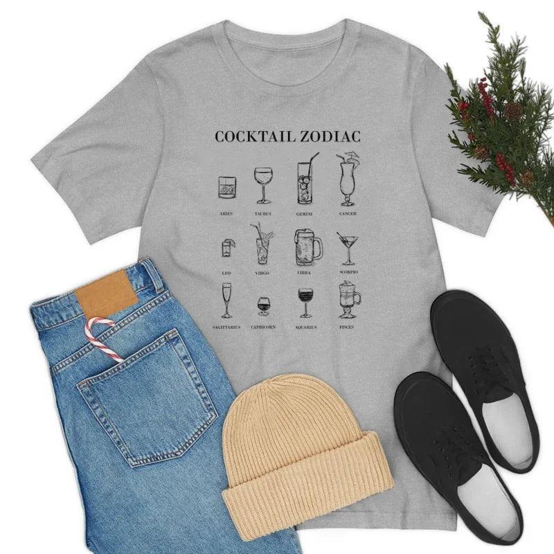 cocktail zodiac t-shirt - basil boutique