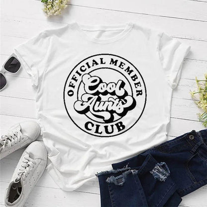 cool aunts club official member t-shirt - basil boutique