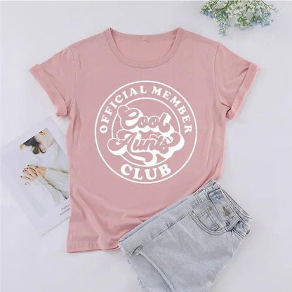 cool aunts club official member t-shirt - basil boutique