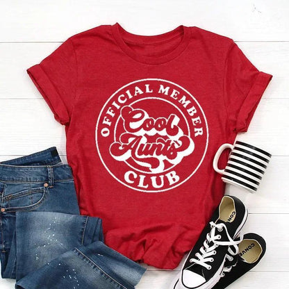 cool aunts club official member t-shirt - basil boutique