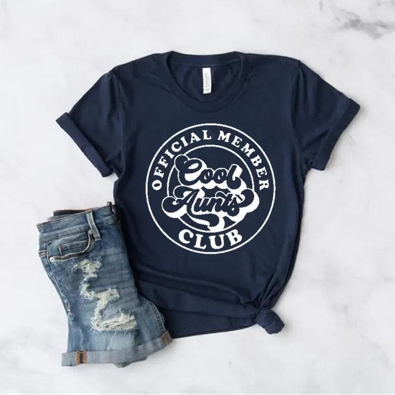 cool aunts club official member t-shirt - basil boutique