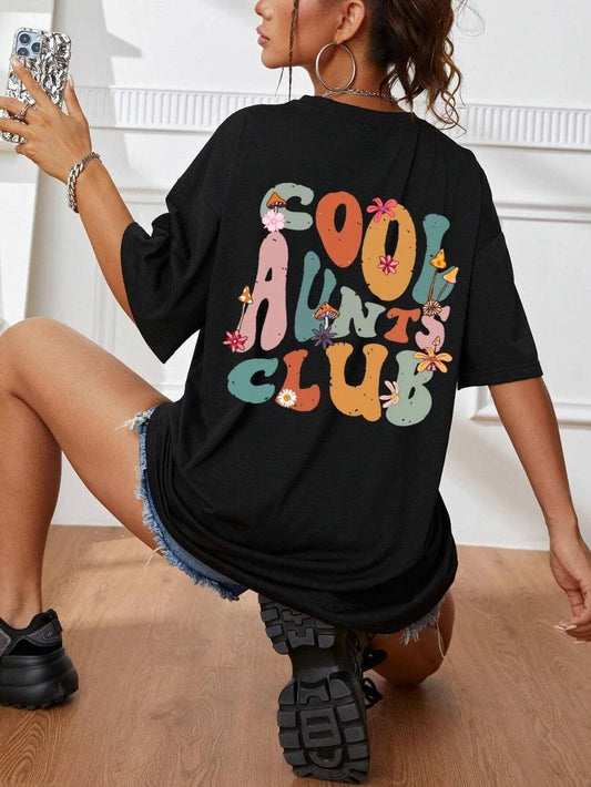 cool aunts club retro t-shirt - basil boutique