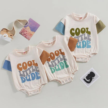 cool little dude two-toned onesies - basil boutique