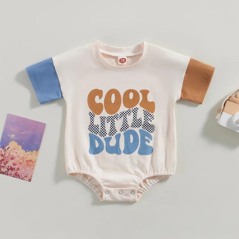 cool little dude two-toned onesies - basil boutique