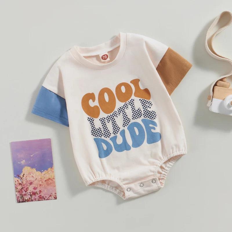 cool little dude two-toned onesies - basil boutique