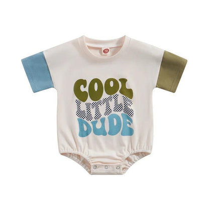 cool little dude two-toned onesies - basil boutique