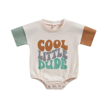 cool little dude two-toned onesies - basil boutique