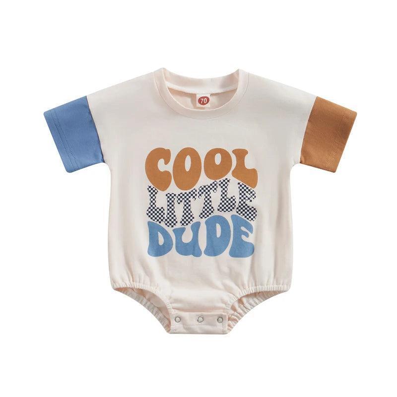 cool little dude two-toned onesies - basil boutique