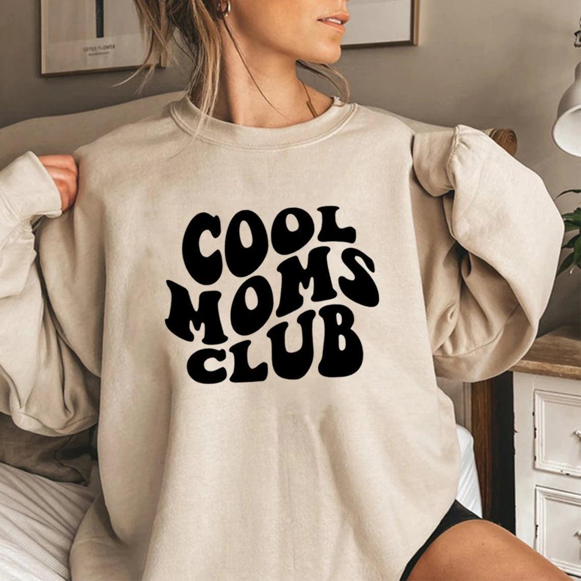 cool moms club crew sweatshirt - basil boutique