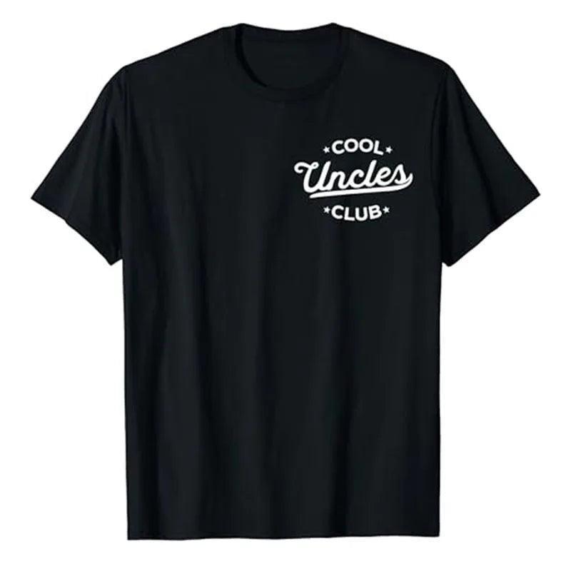 Cool Uncles Club Best Uncle Ever Funny Pocket Fathers Day T-Shirt Humorous Letters Printed Saying Tee Men's Fashion Uncle Gifts - basil boutique