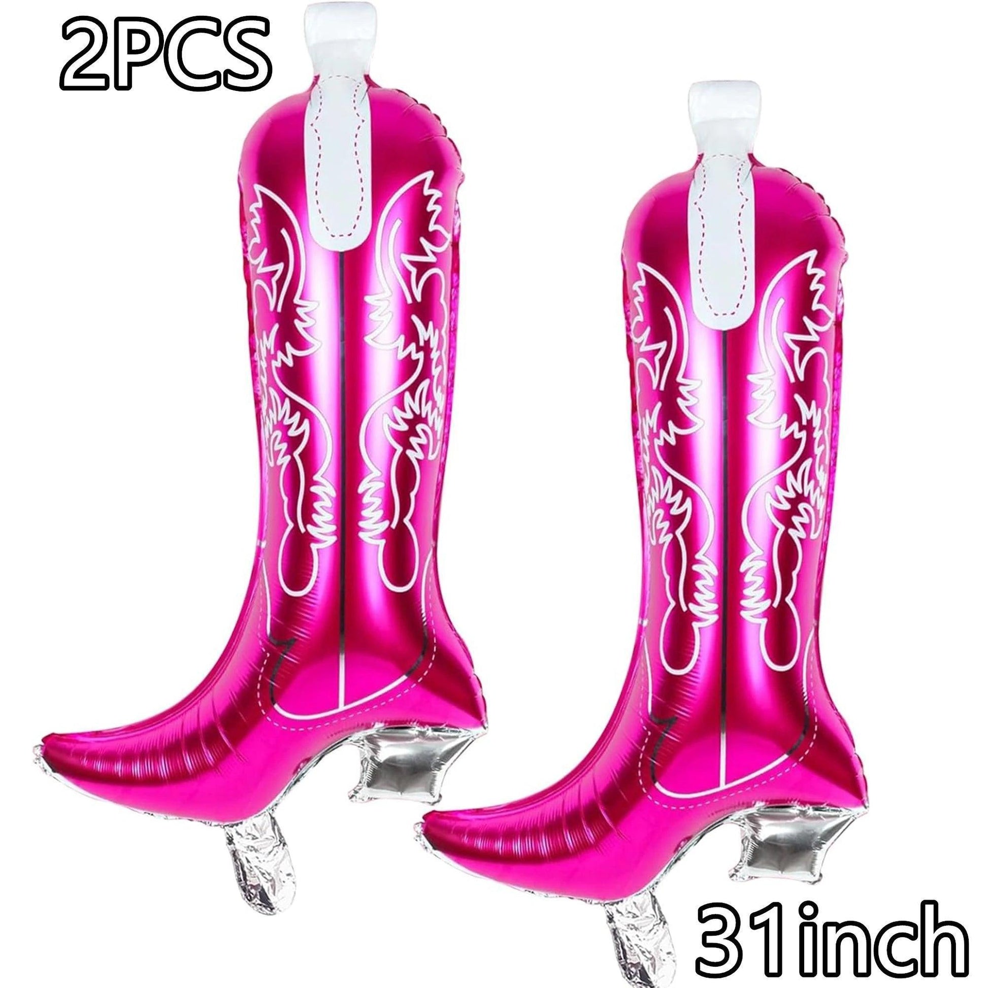 cowgirl boot balloons - basil boutique