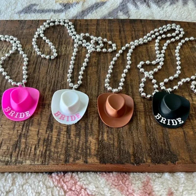 cowgirl hat necklaces - basil boutique