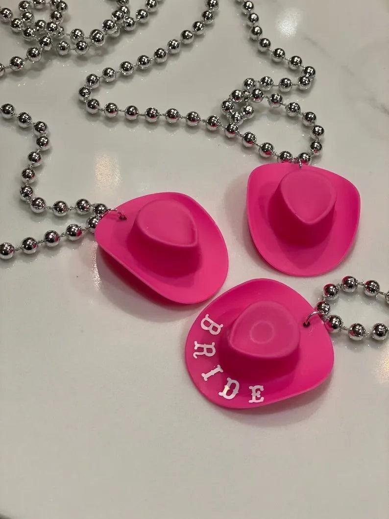 cowgirl hat necklaces - basil boutique