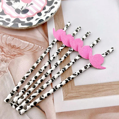 cowgirl hat paper straws - basil boutique