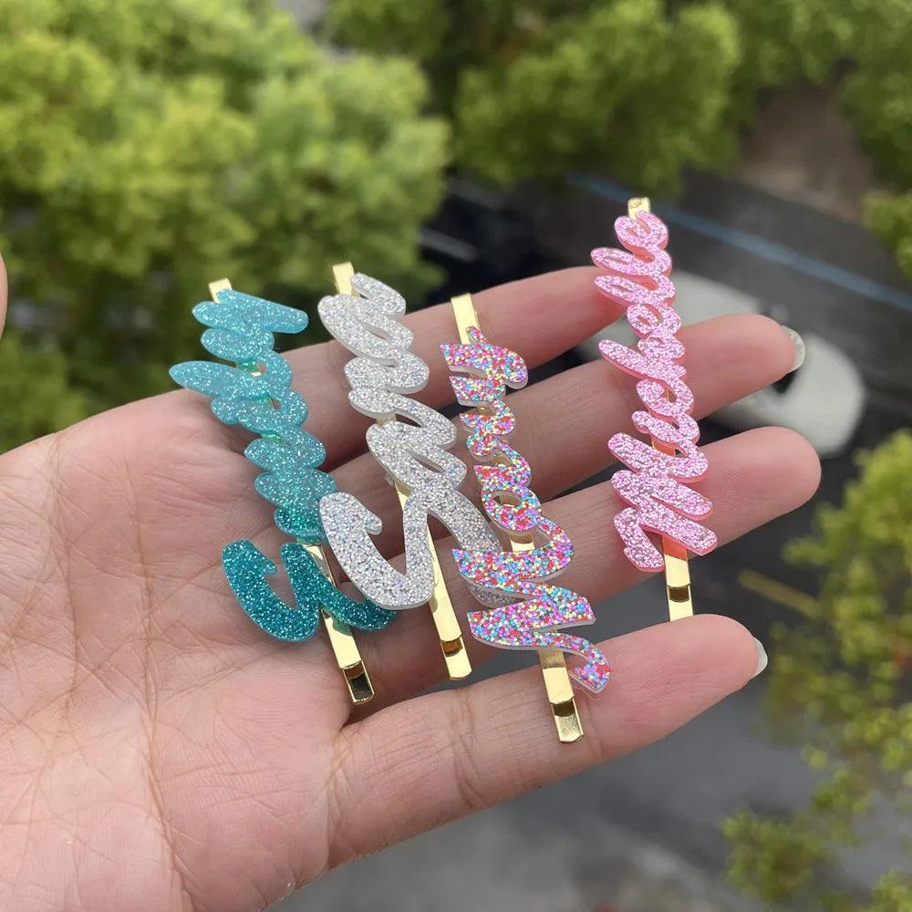 customized hair pin - basil boutique