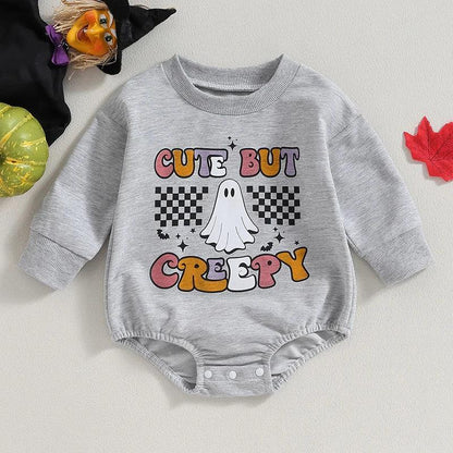 cute but creepy onesie - basil boutique