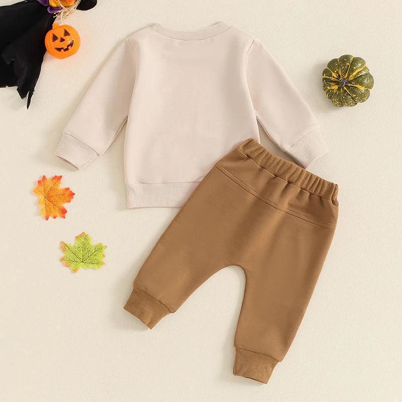 cutest pumpkin in the patch retro kids outfit - basil boutique