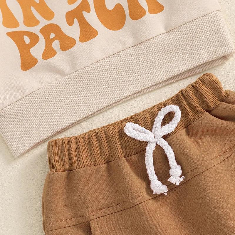 cutest pumpkin in the patch retro kids outfit - basil boutique