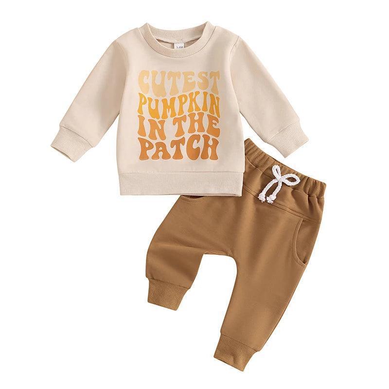 cutest pumpkin in the patch retro kids outfit - basil boutique