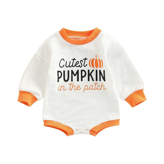 cutest pumpkin in the patch onesie - basil boutique