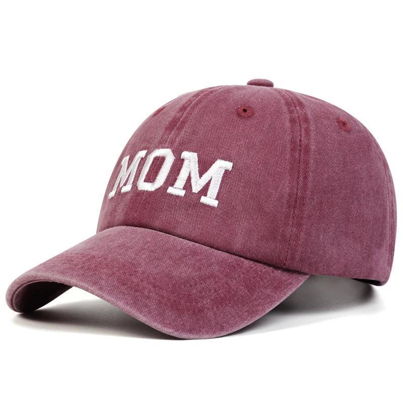 dad + mom embroidered baseball hats - basil boutique