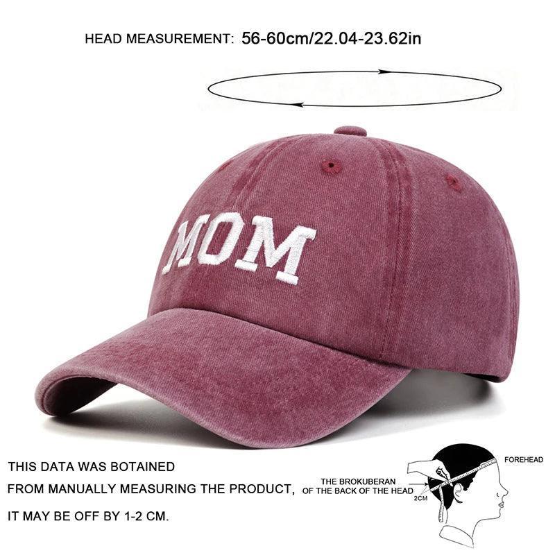 dad + mom embroidered baseball hats - basil boutique